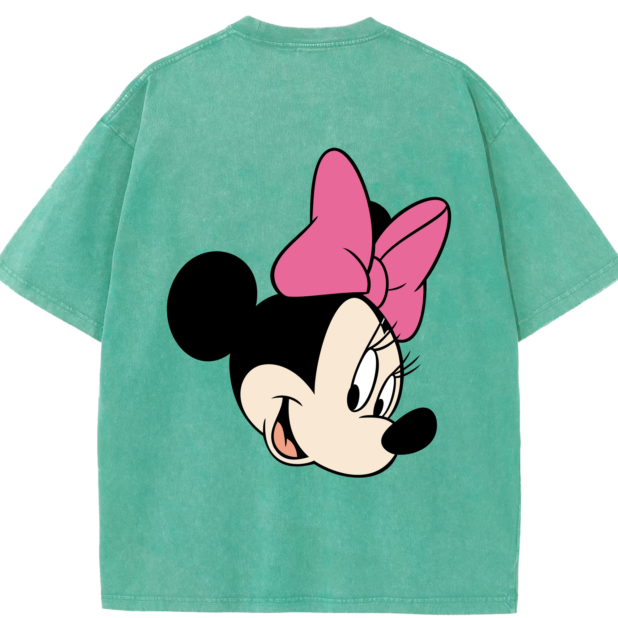 （画像用） ミッキーマウス Mickey Mouse 綿100% ヴィンテージ風 半袖Tシャツ（背面プリント）